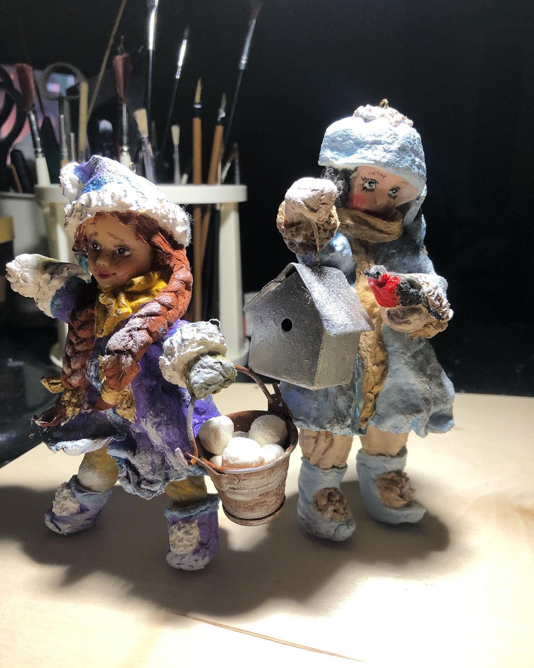 svetaarthome в LOOKY — Зимние❄️❄️❄️ вышли на морозец, поиграть в снежки и птичек по