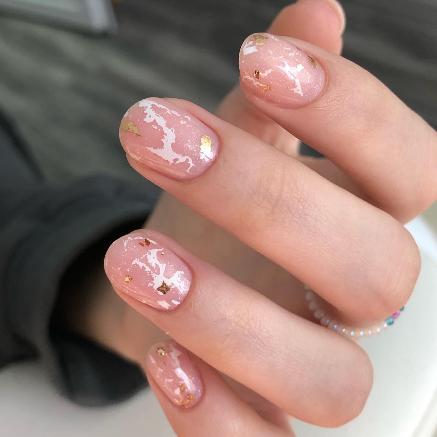 vakkhova_nails в LOOKY. . Мраморный маникюр ни...