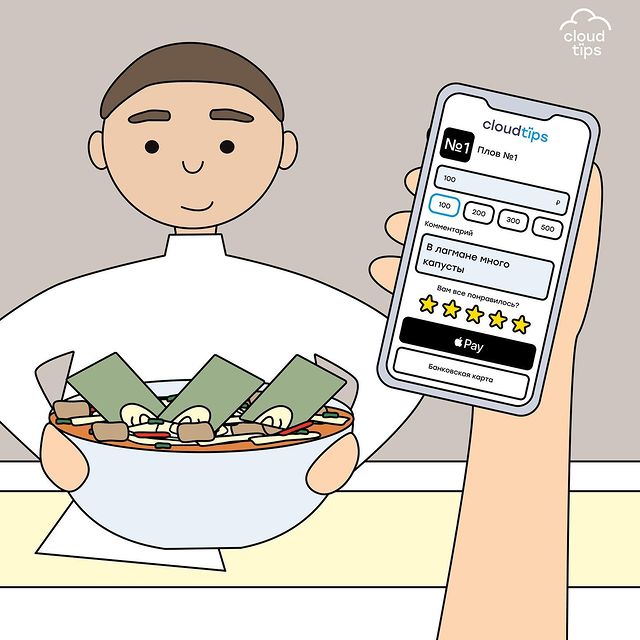 cloudtips в LOOKY. . «Однажды клиент напи...