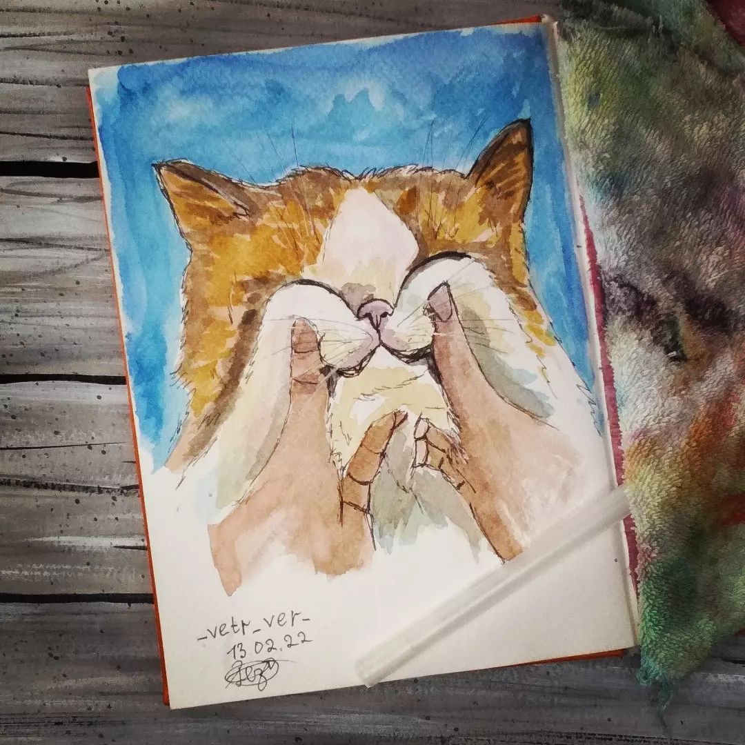 _n_vetr_ в LOOKY — И снова новый скетч 😺. Скетч-марафон #скетчкоты2_dariart от