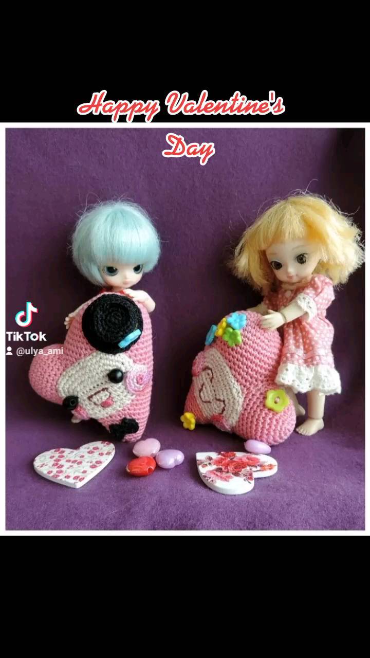 pim_pam_pompon в LOOKY. #амигуруми,#amigurumis,#heart,#серднчко,#valentinsday,#деньвалентина,#hendmade. Вот так прошёл наш В...