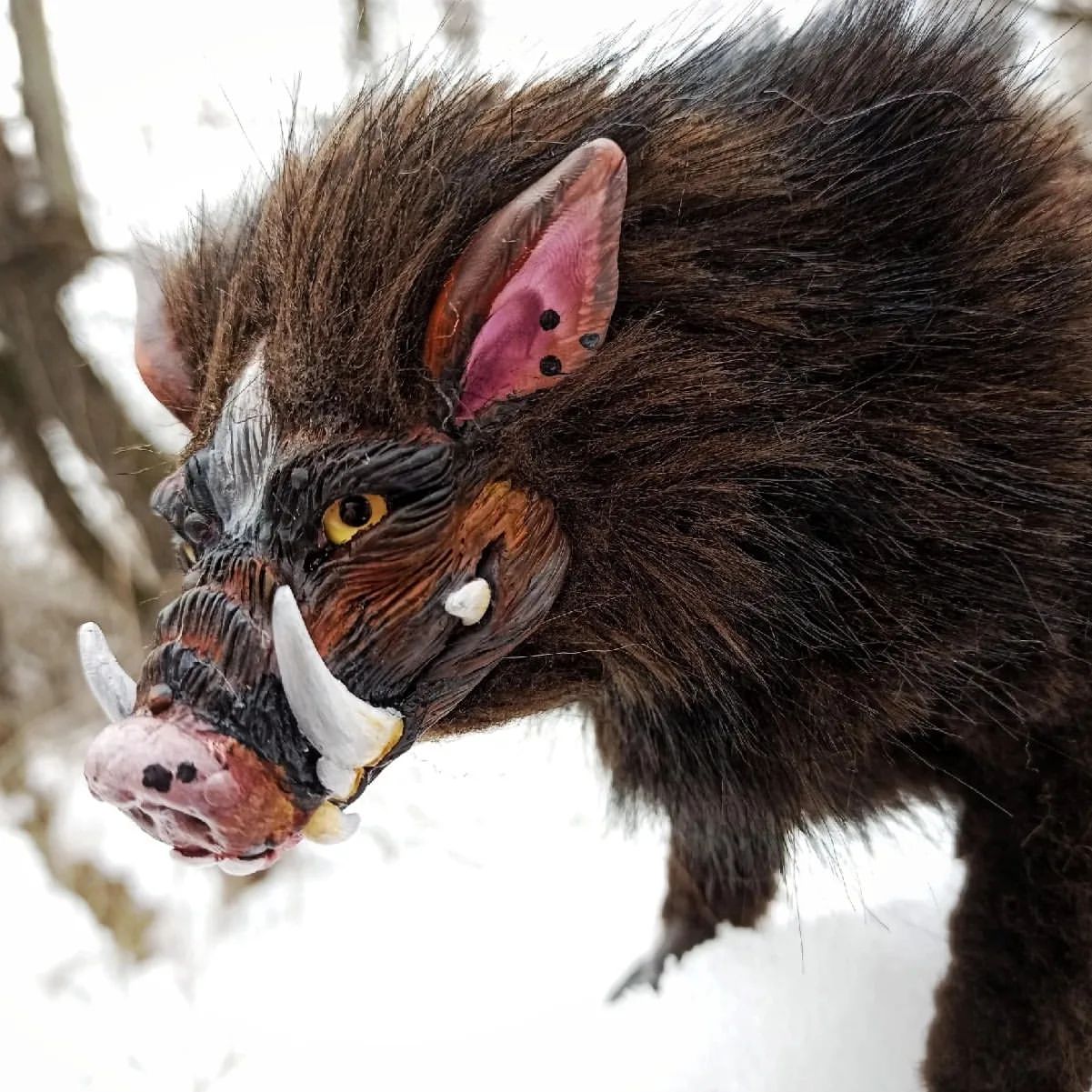 christina.sayvaris в LOOKY. #FantasticBeasts,#Beasts,#doll,#PosableArtDoll,#art,#doll,#FantasyToy,#creature,#movableDoll,#boar,#pig,#hog. A wild boarr . Art d...