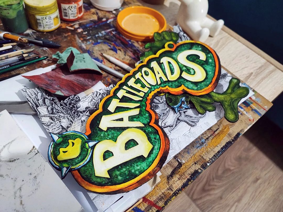 - Вы продаёте?
- Нет, просто показываю.
- Красивое...

#battletoads #art #handmade