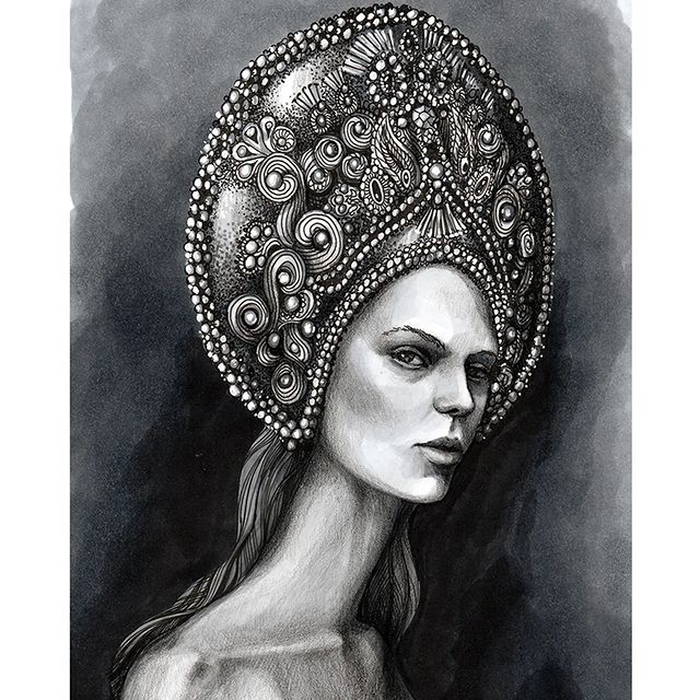 natashushkevich в LOOKY. #portraitbattle_2,#graphicart,##артмарафон,#артчеллендж,#скетчбук,#люблюрисовать,#чернобелаяграфика,#графикалинером,#графика. Второе задание для м...