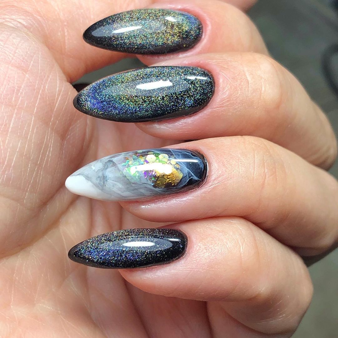 #мойновыйманикюр#хотите увидеть как носится акварель 🎨на ногтях? Листай 👉🏼