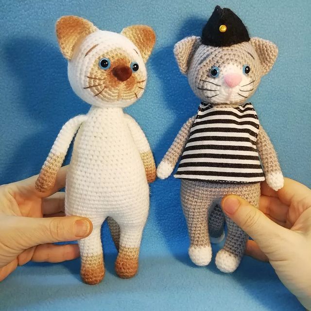 pim_pam_pompon в LOOKY. #амигуруми,#"amigurumi,#cats,#котики,#toys,#игрушкикрючком,#crochettoys,#toyscat. Милая парочка, не та...