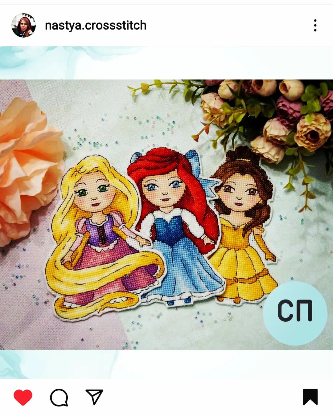 Участвую в СП "Принцессы" от @nastya.crossstitch. Ни разу не отшивала схкмы от Анастасии - первый опыт) Обязательно поделюсь впечатлениями