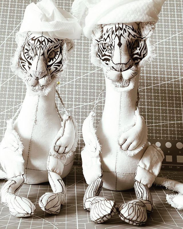 tsivetta в LOOKY. #tsivettaart,#своимируками,#грунтованныйтекстиль,#handmade,#hechoamano,#muñeca,#ручнаяработа,#своимируками,#творчество,#творюдлядуши,#интерьернаякукла. Водяные тигр и тигри...