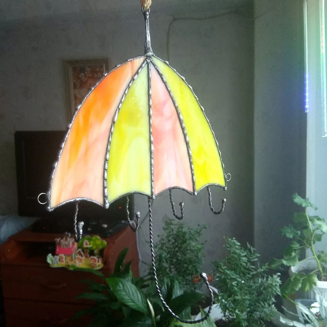 elen_glass in LOOKY. #ключницаизстекла,#ключница,#ключницаназаказ. Ключница Зонтик из ц...