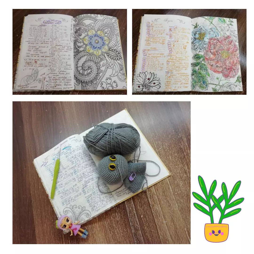 Кто как записывает  описания игрушек... Я - вот так))) 
#амигуруми, #amigurumi #схемы #описания #amiguruminotes #notes