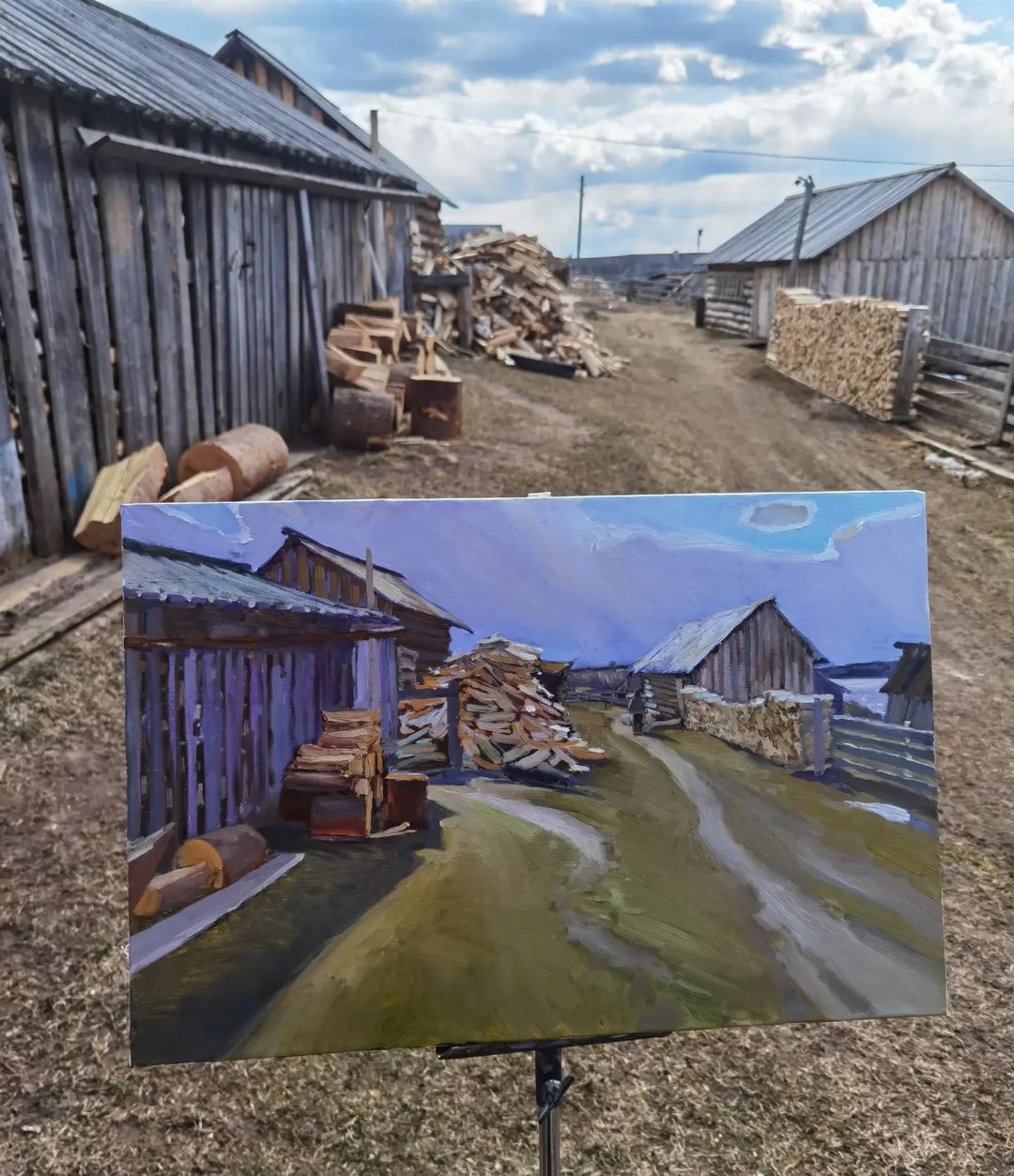 sazhina_anastasi в LOOKY — Дворовые зарисовки
Холст, масло
40*60
2022 г.

#art #oilpain