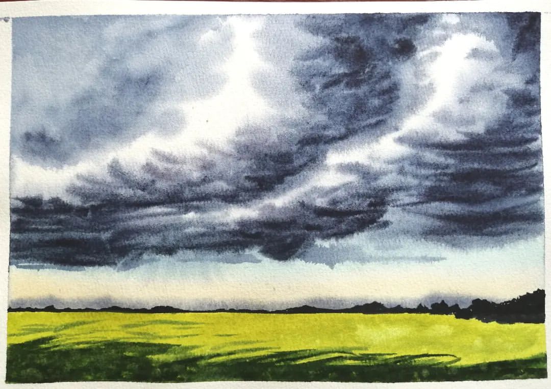 anna_m_handmade in LOOKY. #watercolorart,#art,#учусьрисовать,#акварель,#акварельныйэтюд,#акварельнаяживопись,#акварельныйпейзаж,#рисуюсмариейблюдик. Сегодня было атмосфе...