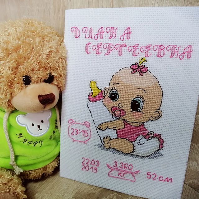vk_kaktus1301 в LOOKY. #вышивкакрестом,#метрика,#krestik_i_kanva. Метрика 👶🏻😇🥰
📐1...