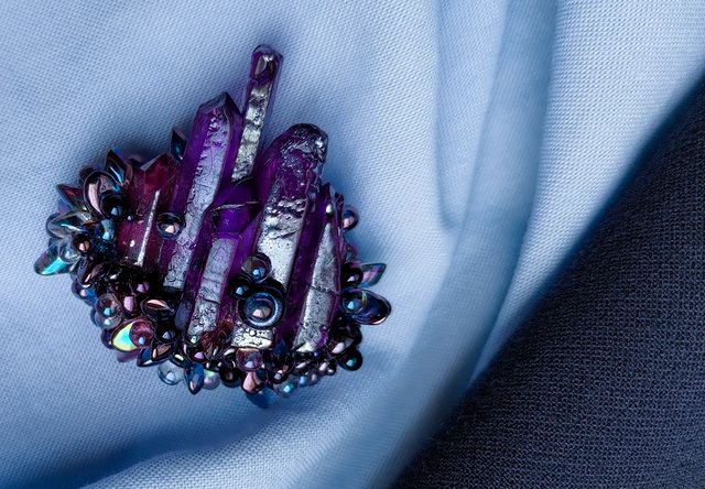 albo_studio в LOOKY. . ▼ Lapel brooch 'Purp...