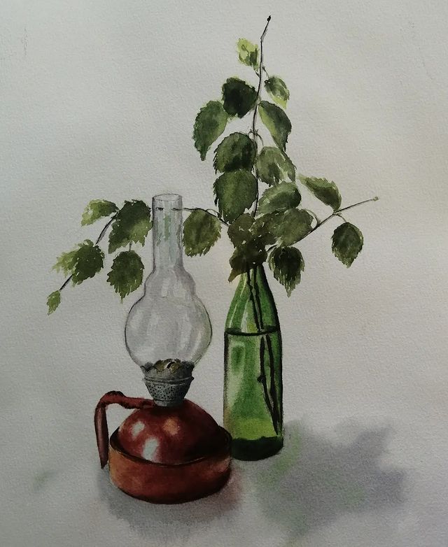 anna_m_handmade в LOOKY. #watercolor,#watercolorart,#art,#акварельныйнатюрморт,#акварельстекло,#акварельныйдрайв,#акварель,#учусьрисовать. Урок "Стекло", продо...