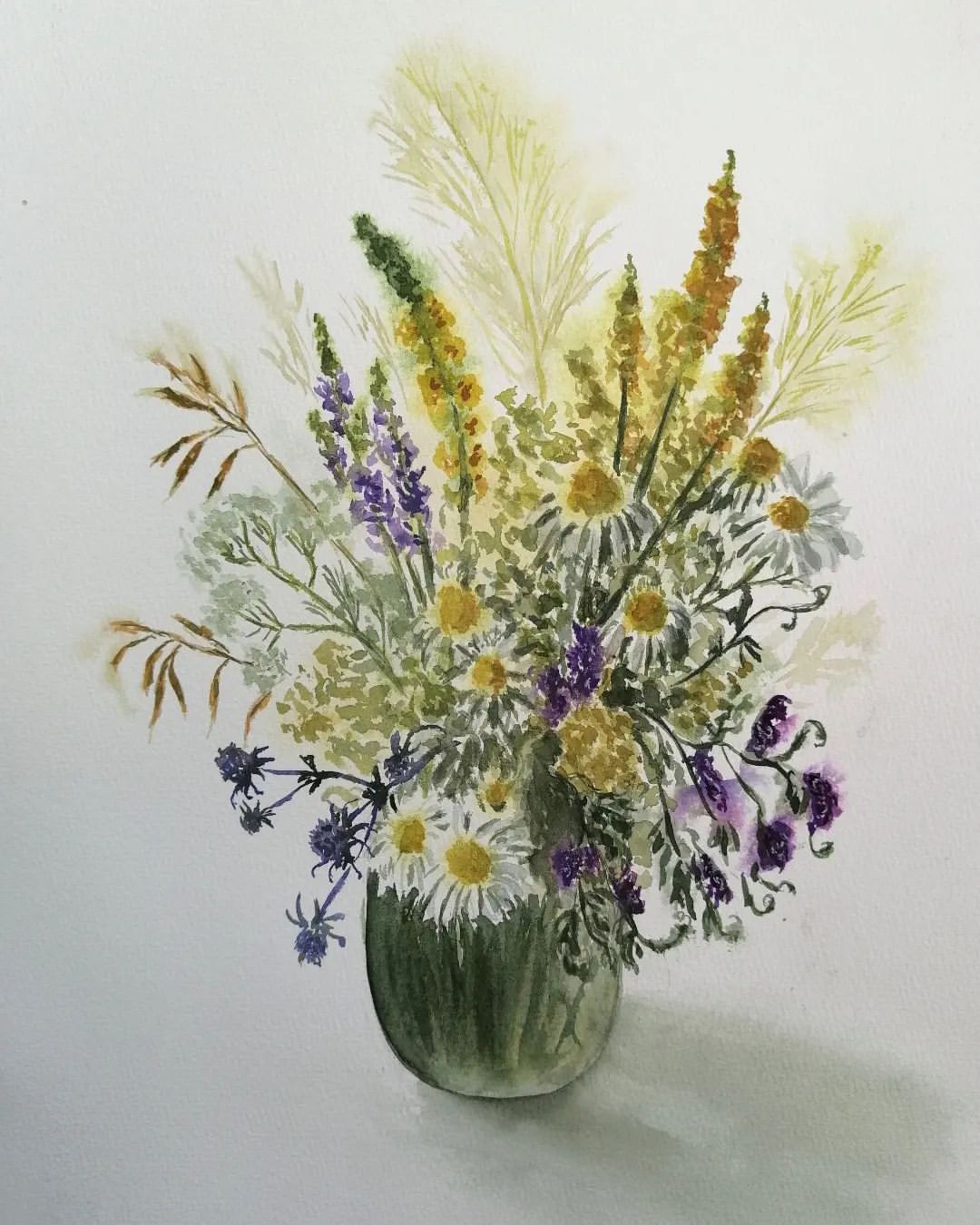 anna_m_handmade in LOOKY. #watercolorart,#art,#учусьрисовать,#акварель,#акварельныйэтюд,#акварельнаяживопись,#акварельныецветы. Урок " Мелкие цветы"...