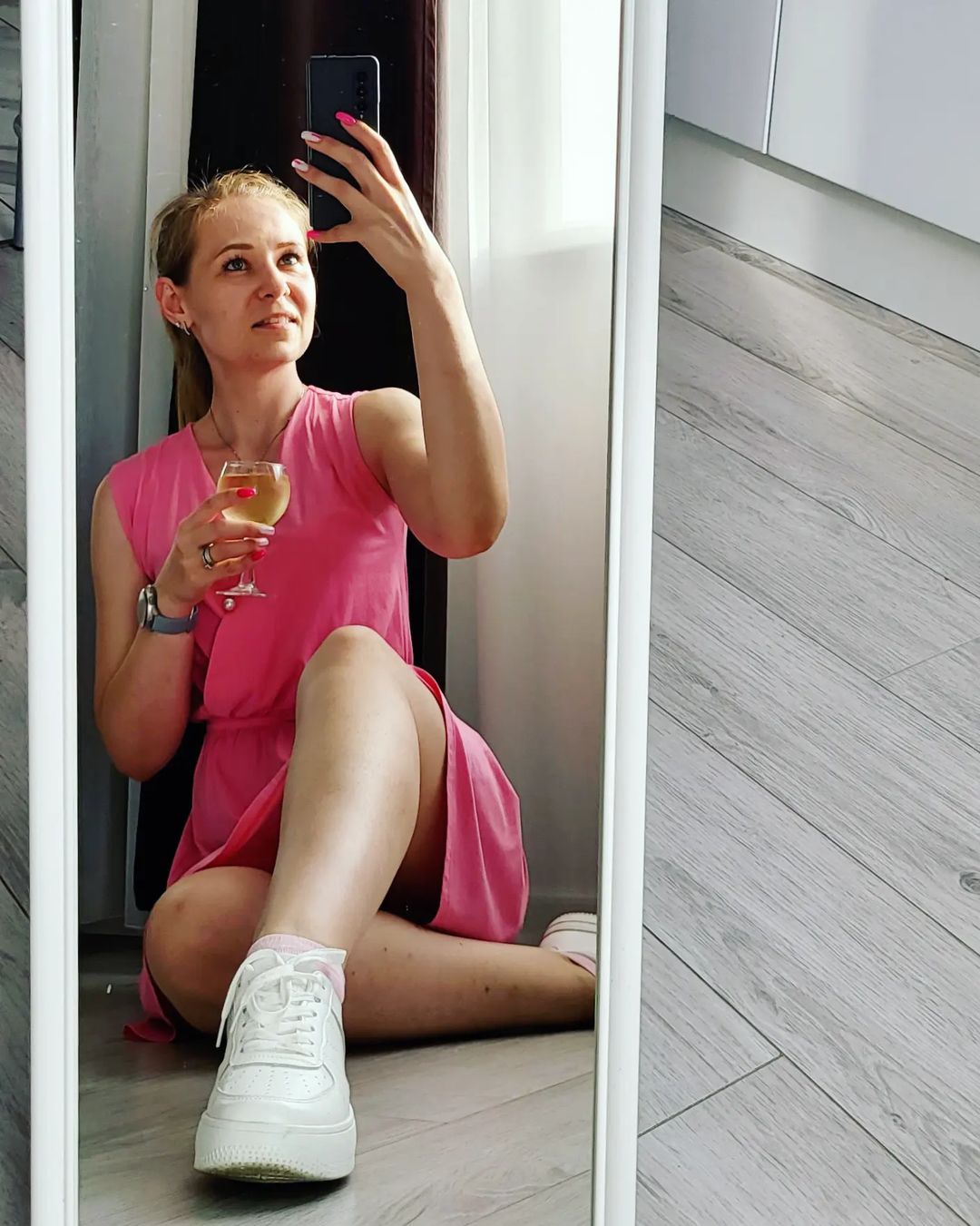 olga777fox в LOOKY — В зеркале отражается тело, в вине - душа. #пятница #лето2022