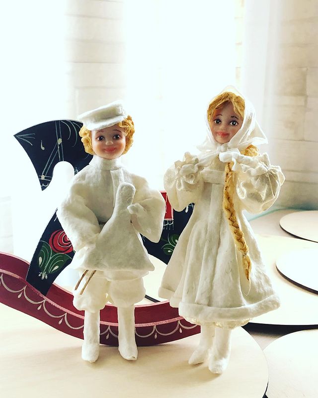 svetaarthome в LOOKY. #ручнаяработа,#елочнаяигрушка#ватнаяигрушка. Ещё беленькие ватные...