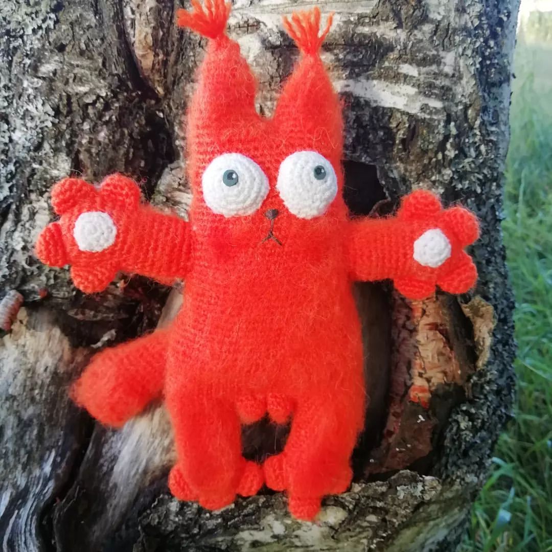 Ещё немного оранжевого! Crazy squirrel!  Белочка к вам пришла! #amigurumi #squirrel #toy #игрушкикрючком #амигуруми #белочка