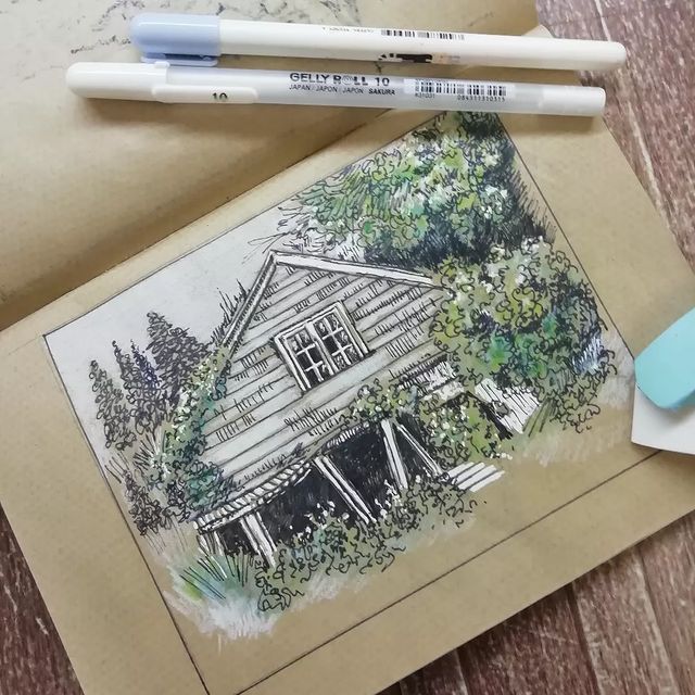ulya_pict в LOOKY. #art,#sketch,#pcture,#скетчбук,#sumner,#северлето. Из старенького.... И...