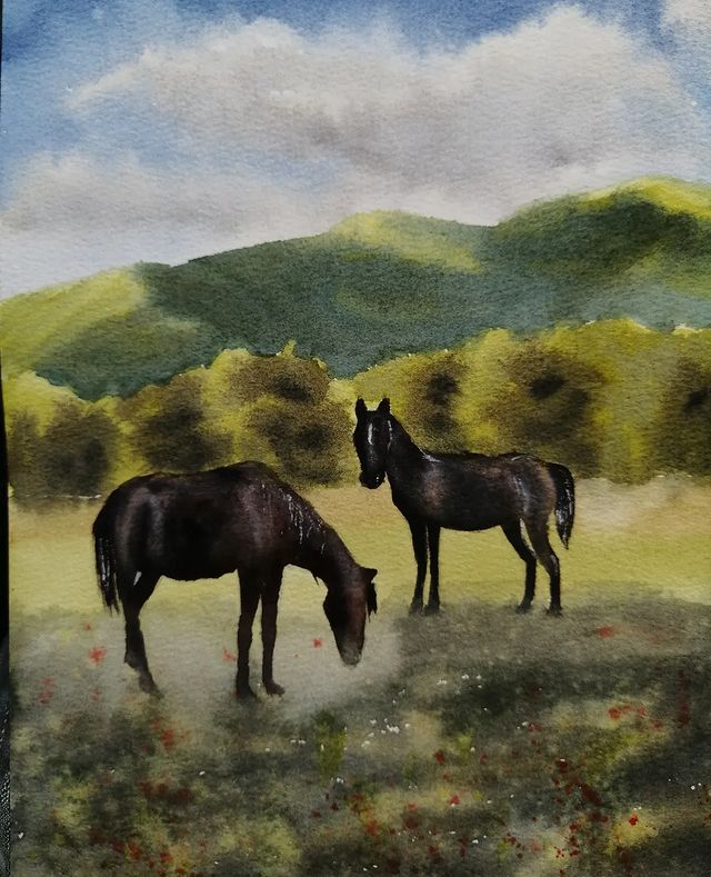 anna_m_handmade в LOOKY. #watercolor,#watercolorart,#art,#учусьрисовать,#акварель,#акварельныйэтюд,#акварельнаязарядка,#most_art01_зарядка,#лето2022. Акварельная зарядка ...