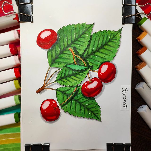 gr3koff в LOOKY. #sketch #sketchmarker #sketchmarkers #скетч #скетчмаркерами #маркеры #скетчбук #sketchbook #art #набросок #творчество #рисование #copic #touchsmooth #акрил #пастель #акварель #cherry #вишня,#лето,#summer,#детство. #sketch #sketchmarke...