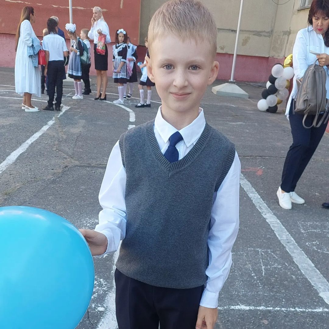 Наш первоклашка. ❤❤❤😘😘