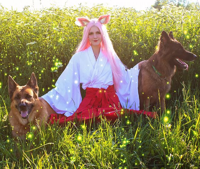 koragasi в LOOKY. #sakuraharuno,#sakura,#narusaku,#naruto,#cosplay,#cosplaylife,#dog,#germanshepherd,#nature,#animegirl,#animecosplay,#cosplayer. Сидим и вспоминаем д...