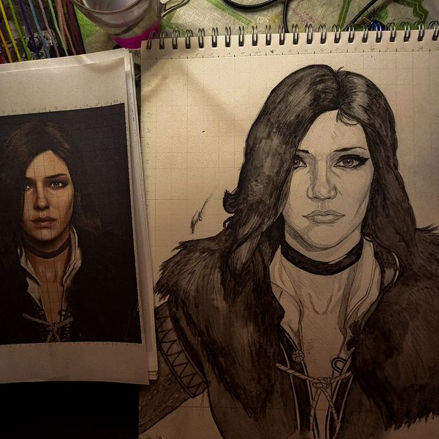 _skimitar_ в LOOKY. #enifer,#thewitcher,#thewitcher3,#wildhunt,#thewitcher3wildhunt,#black,#art,#pencil,#pencildrawing,#drawing,#draw,#drawwork. #enifer #thewitcher ...