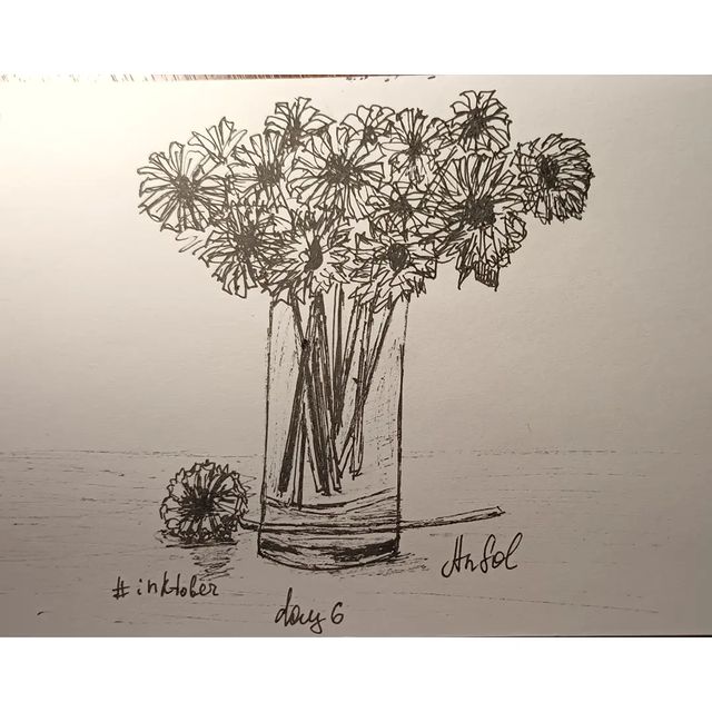 nastiasolkina в LOOKY. #inctober2022day6,#inctober2022,#inktoberrussia2020,#inktober,#inktober2022. День 6, тема bouquet...