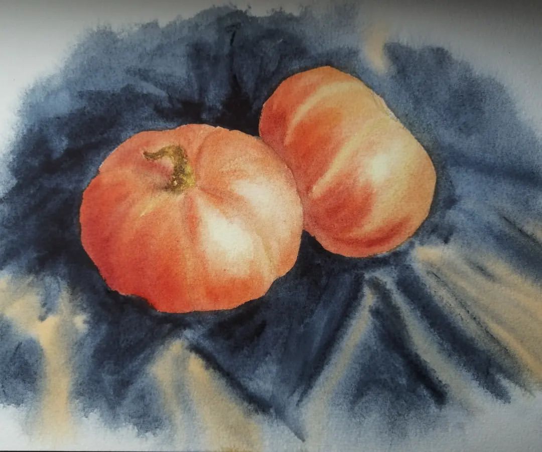 anna_m_handmade in LOOKY. #watercolorart,#art,#учусьрисовать,#акварель,#акварельныйэтюд,#акварельнаяживопись,#акварельныйдрайв. Моё оранжевое настро...