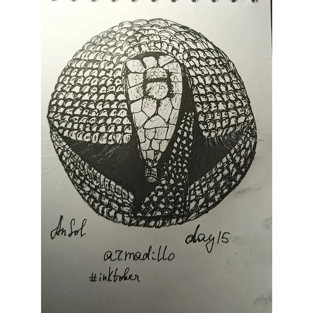 nastiasolkina в LOOKY. #inktoberrussia2022day15,#inktoberrussia2022,#inktober,#inktoberrussia. День 15, тема armadi...