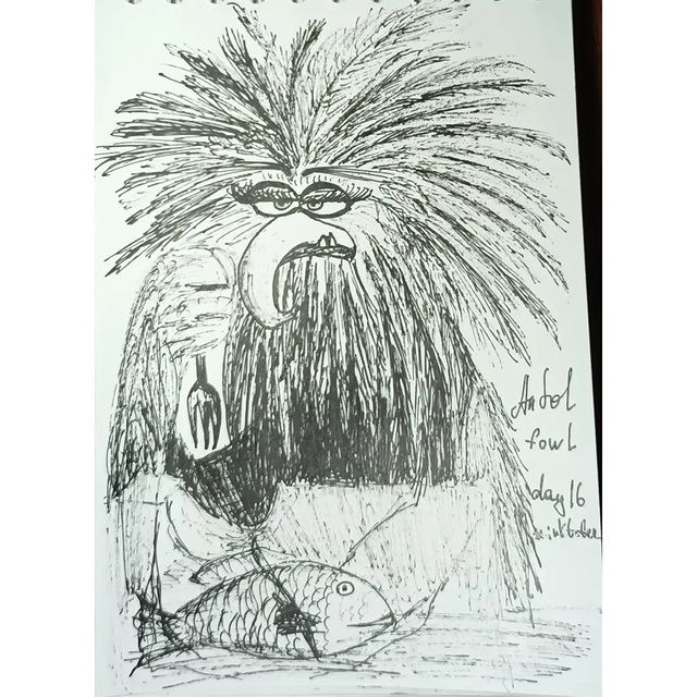 nastiasolkina в LOOKY. #inktoberrussia2022day16,#inktoberrussia2022,#inktoberrussia,#inktober2022,#inktober,#angrybirds,#angrybirds2. День 16, тема fowl -...