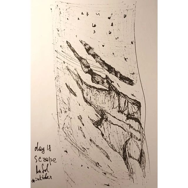 nastiasolkina в LOOKY. #inktober2022,#inktoberrussia2022,#. День 18, тема scrape...