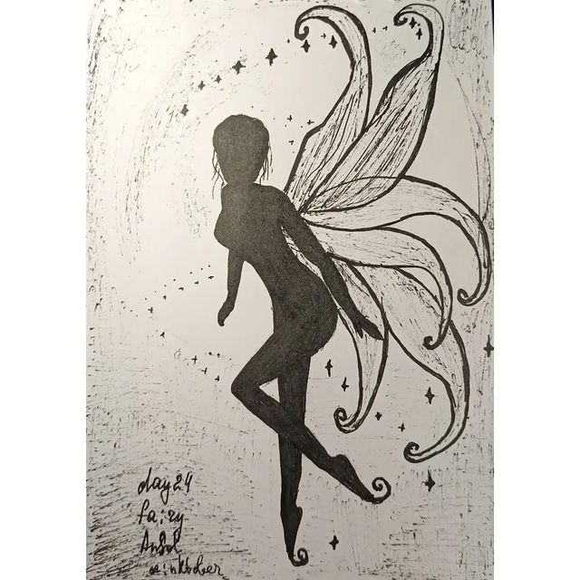 nastiasolkina в LOOKY. #inktoberrussia2022day24,#inktober2022,#inktoberrussia2022,#inktoberrussia,#inktober,#feiry. День 24, тема feiry ...