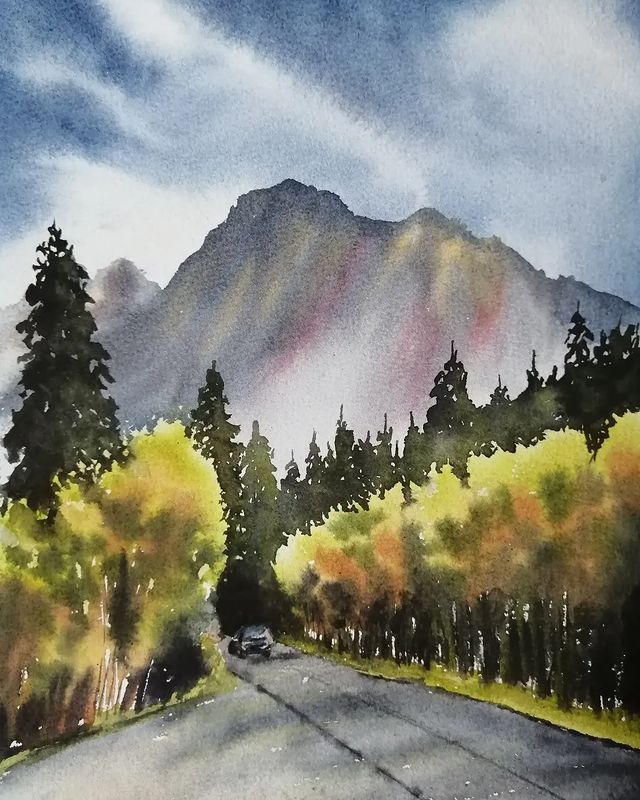 anna_m_handmade в LOOKY. #учусьрисовать,#мечтай_и_рисуй,#most_art01_зарядка,#акварельнаязарядка,#акварель,#акварельныйэтюд,#акварельнаяживопись,#акварельныйпейзаж,#watercolor,#watercolorart,#art. Акварельная зарядка ...