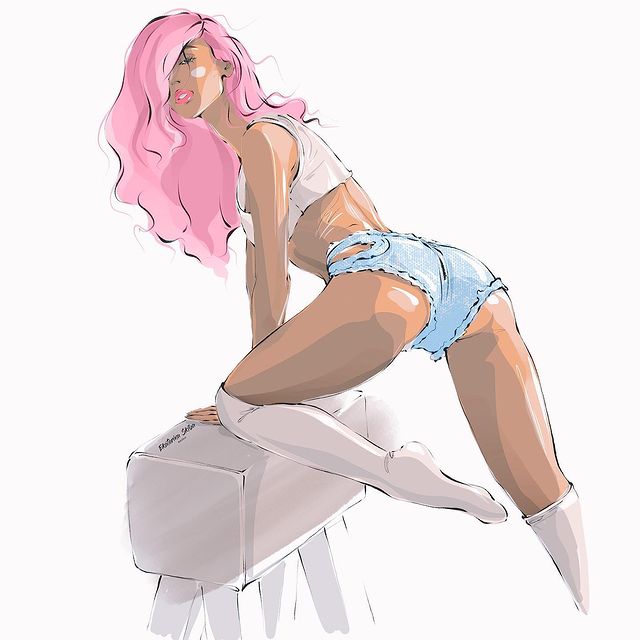 skibakatrin в LOOKY. #procreate,#illustration,#phworthy,#phmodel,#digitalart,#skibkat. @tsaralunga.model 💖...