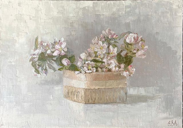 lena_shar_art в LOOKY. #картина,#картинамаслом,#живопись,#цветы,#природа,#весна,#картинаназаказ,#продается,#художник,#натюрморт,#букет,#сакура,#art,#artist,#artstagram,#instaart,#artwork,#classicart,#contemporaryart,#oilpainting,#painting,#realism,#realisticart,#russianart,#elenasharapova. Яблоневый цвет (Appl...