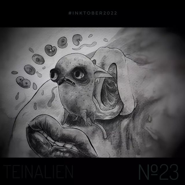 teinalien в LOOKY. #инктобер,#инктобер2022,#inktober,#inktober22,#inktoberbest,#booger. Day 23: "Booger" ("К...