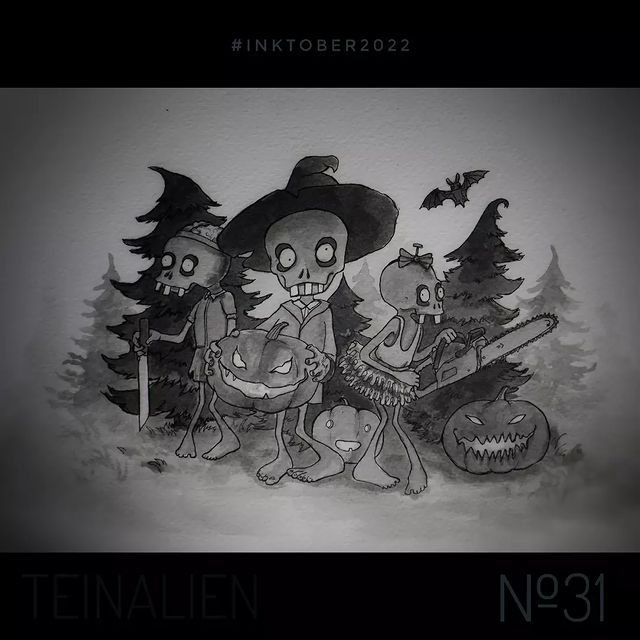 teinalien в LOOKY. #инктобер,#инктобер22,#inktober2022,#farm,#inktoberfarm,#zombie,#zombiefarm,#helloween,#зомбиферма. Day 31: "Farm" ("Фер...