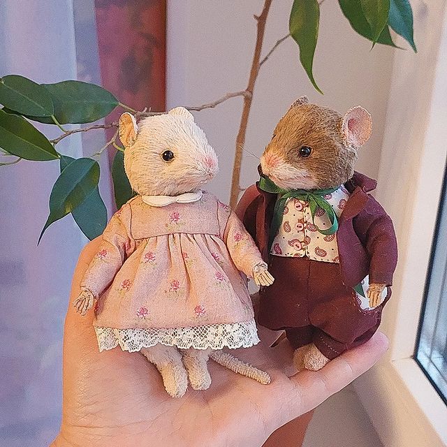 Куклы и Тедди в подарок in LOOKY. #ручнаяработа,#handmade,#teddymouse,#Тедди,#teddy. Мышиное семейство: м...