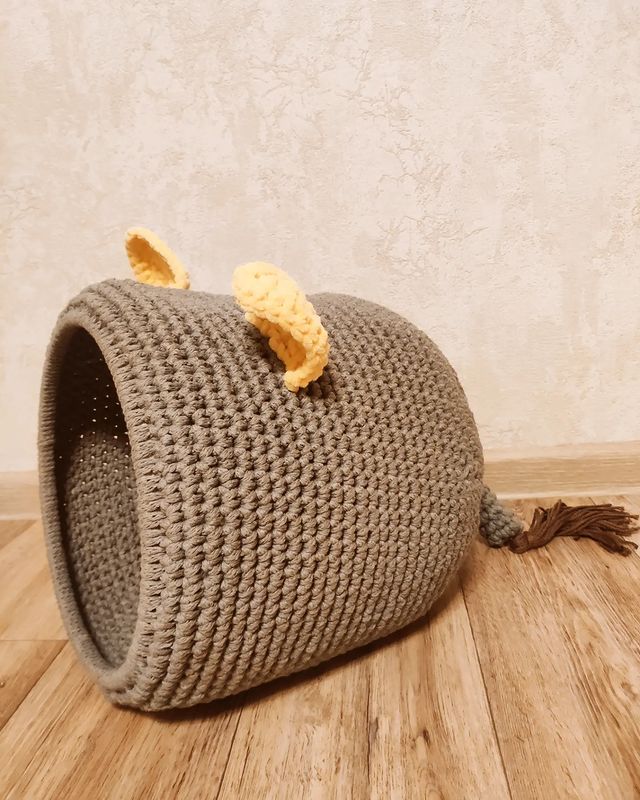 knittoy_made в LOOKY. #вязание,#кот,#животные,#домик,#лежанка. Решила для своей кош...