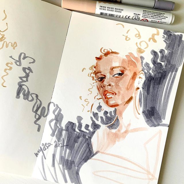 myaso.art в LOOKY. #скетчинг,#fashionsketch,#fashionillustration,#набросок,#портретныйскетч,#скетчмаркерами,#скетчбук,#быстрыйскетч,#эмоциональноерисование,#fashionsketchbook,#voguesketchbook,#mysketchbook,#иллюстратормосква. Рубрика: «Мысли вслу...