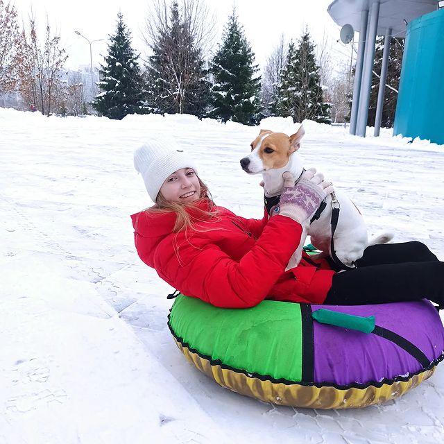 jessi_e_jackrussell в LOOKY. #джекионитакие🐕,#джекрассел. Зимние покатушки

#д...