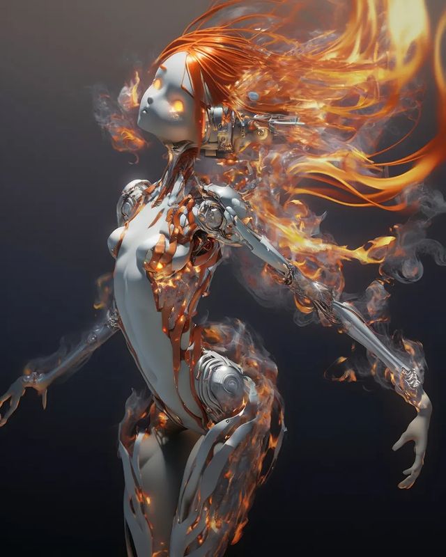Altheim Manufactorum в LOOKY. #art,#scifi,#android,#fiction,#cyberpunk,#characterdesign,#robot. Damaged hacker andro...