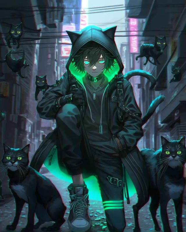 Altheim Manufactorum в LOOKY. #art,#cyberpunk,#anime,#scifi,#cat,#characterdesign. Here. I started post...