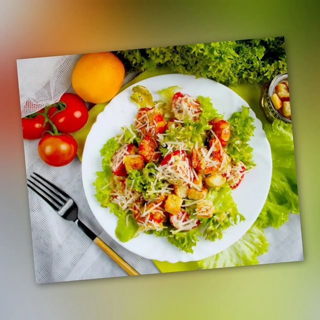 vkusno_bst в LOOKY. #Салат,#креветками. #Салат "#Цезарь" с #...