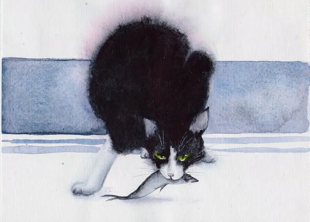 lisa_sestra в LOOKY. #котики,#вселюбяткотиков,#котикимуркотики,#безкотаижизньнета,#кот,#черныйкот,#blackcat,#акварель,#акварельныйрисунок,#рисуюакварелью,#люблюрисовать,#рисуюдлядуши,#рисую,#ярисую,#рисунок,#drawing,#idraw,#watercolor,#watercolordrawing,#creation,#asahobby,#aquarel,#aquarelle,#невскаяпалитра,#белыеночи,#whitenights,#nevapalette,#nevskayapalitra. Вдохновилась картина...