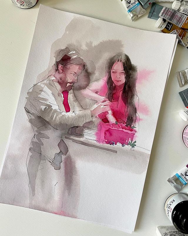 myaso.art в LOOKY. #watercolourillustration,#watercolourart,#watercolourwedding,#fashionillustration,#акварельныйскетч,#акварель,#иллюстрацияакварелью,#акварельпосырому,#быстраяакварель,#рисуюсвадьбу,#ивентиллюстратор,#ивентиллюстрация,#eventillustration. 💍👰‍♀️🤵‍♂️

.
.
.
...