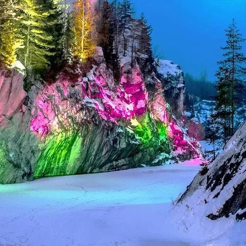 romdud in LOOKY. #рускеала,#горныйпаркрускеала,#карелия. А зимой в Рускеале т...